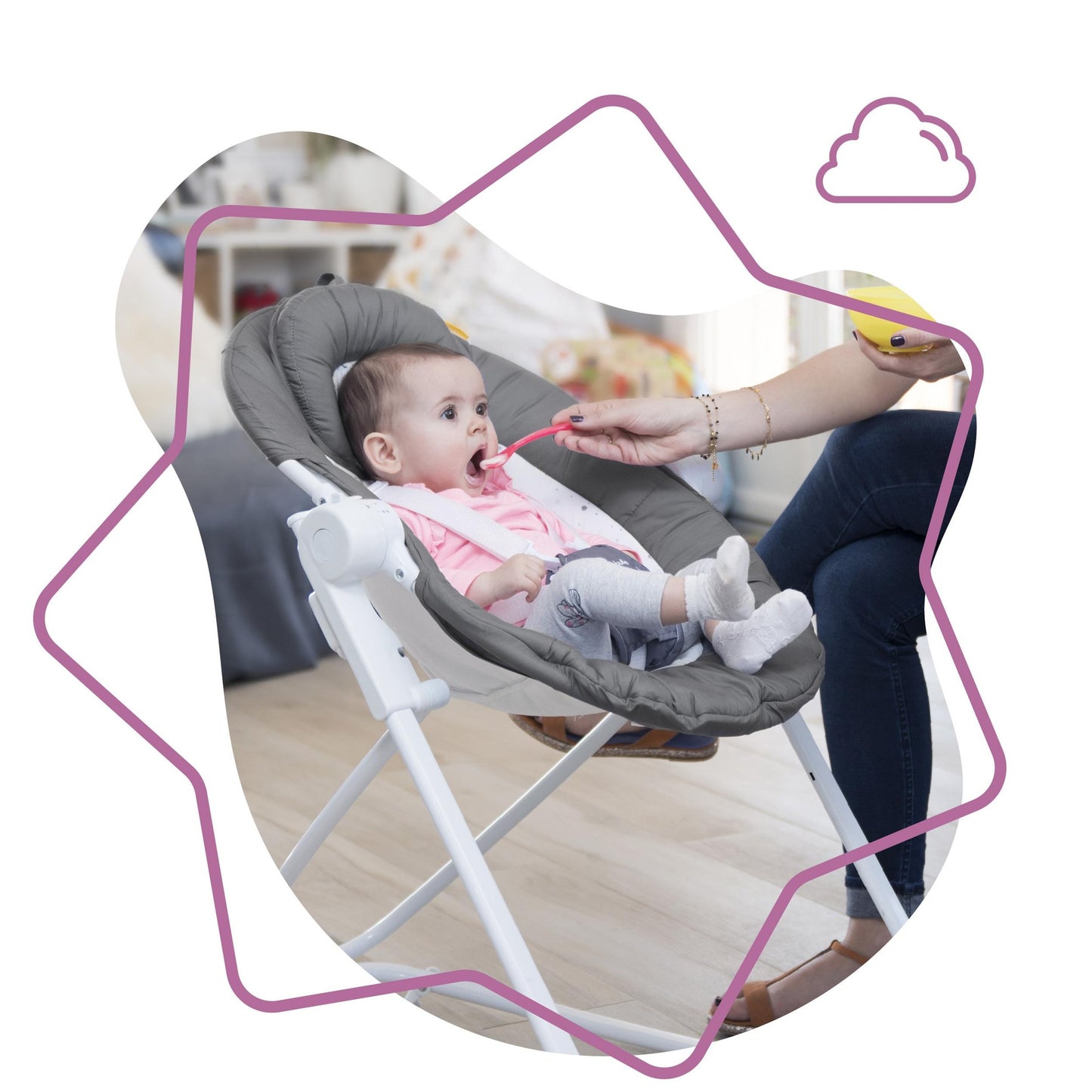 Amaca Compact'Up Moonlight Babymoov (ricondizionata)