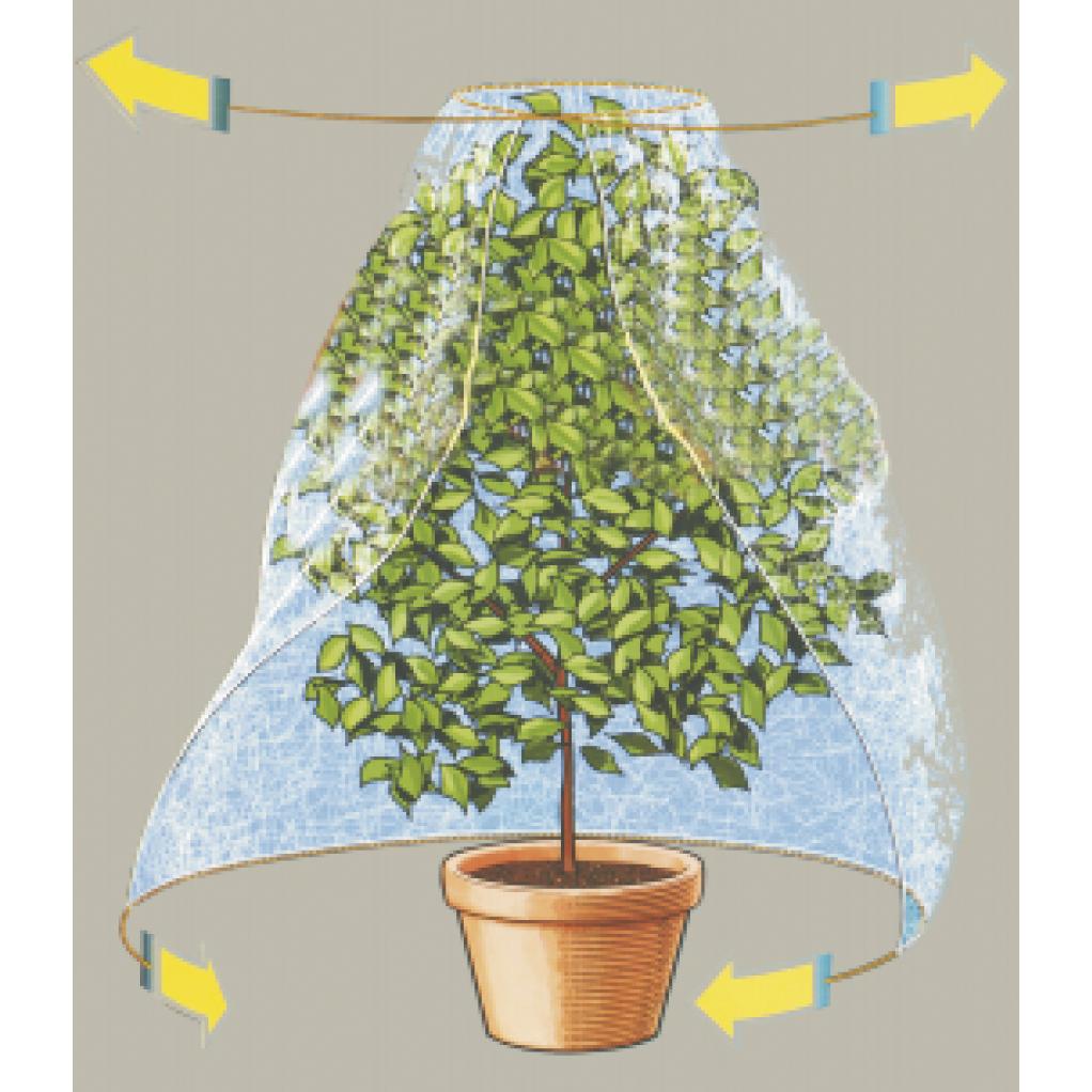 Tela protección antiheladas con cordones 1,5 x 2,4 m