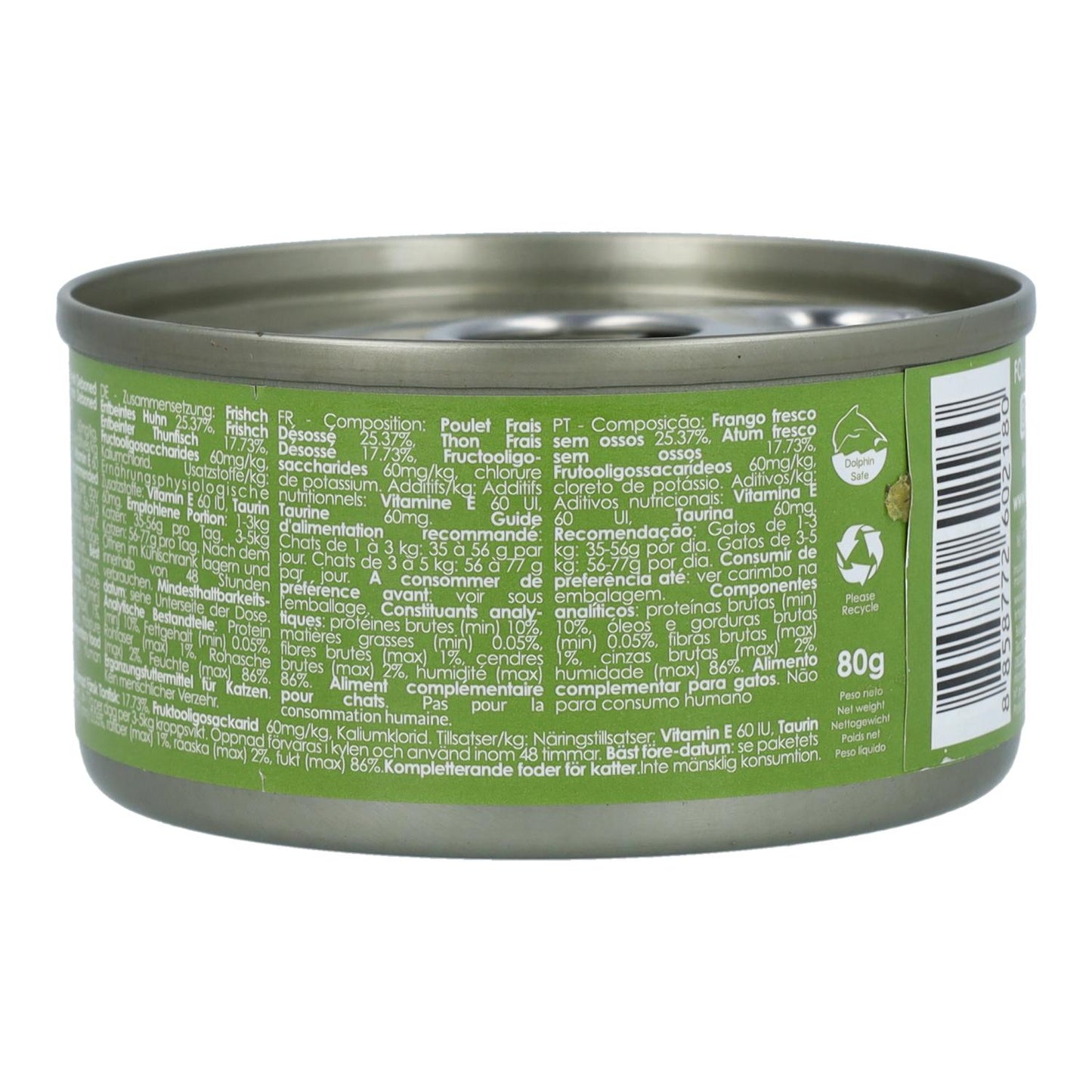 Kit Cat Blikjes Toppers - Kip & Tonijn 80 g Natvoer voor katten in gelatine