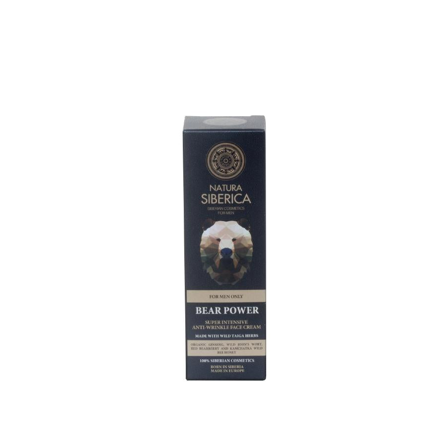 Il potere dell'orso Crema viso antirughe intensiva Natura Sibérica, 50 ml