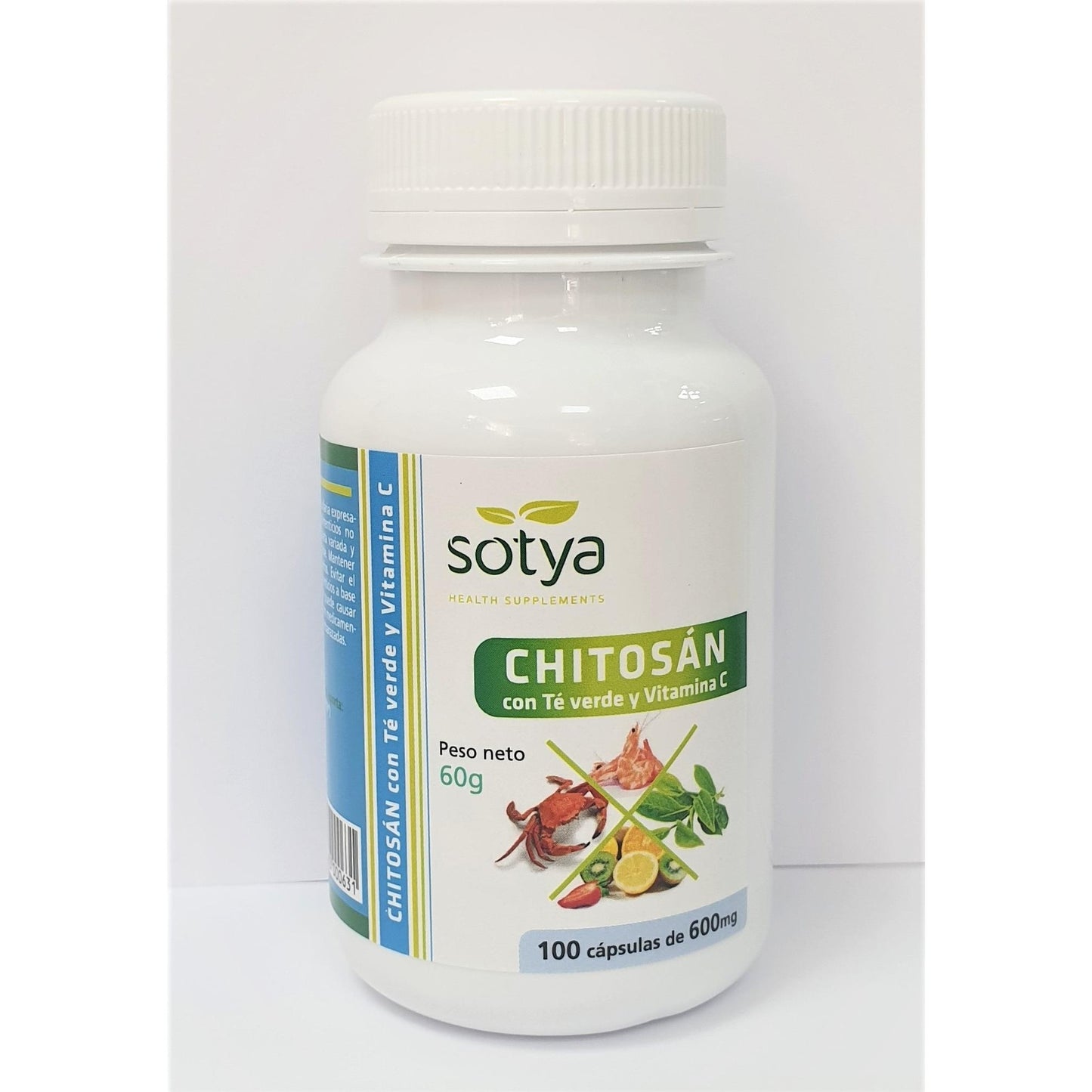 Chitosan + Groene thee + Vit.C Sotya 100 capsules