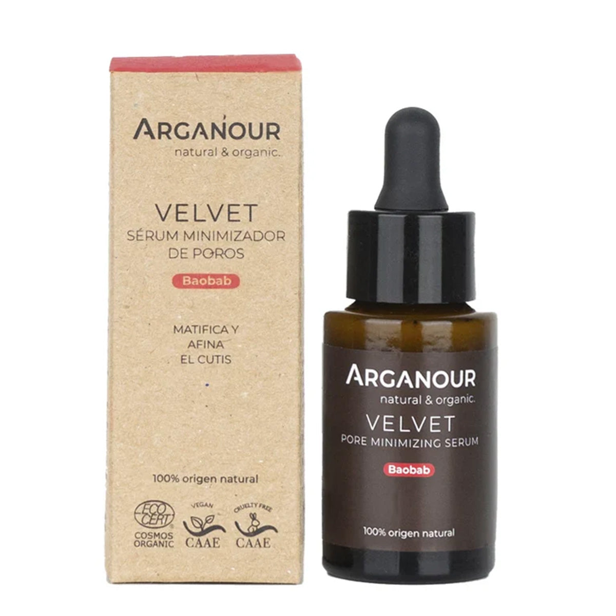 Velvet-Sérum minimiseur de pores Arganour 30 ml