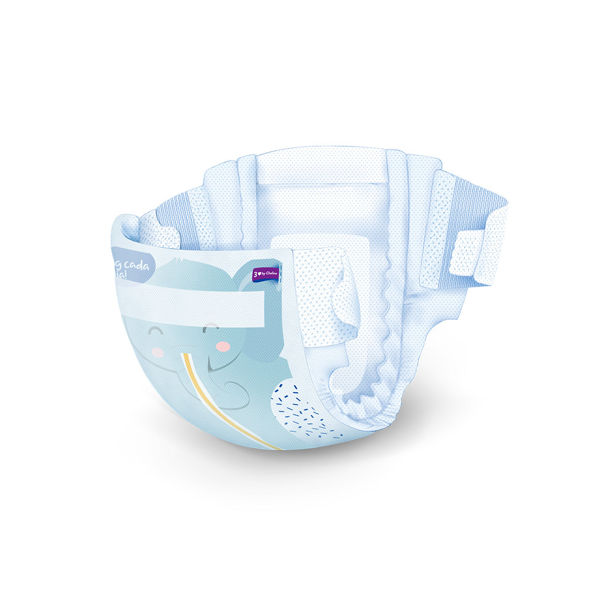 Pack 6 x Couches T3 couchées (4-10 kg) 36 unités, Chelino