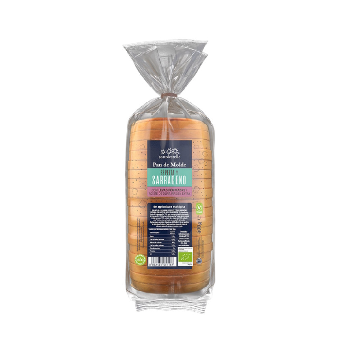 Sottolestelle spelt- en boekweitbrood 400 g