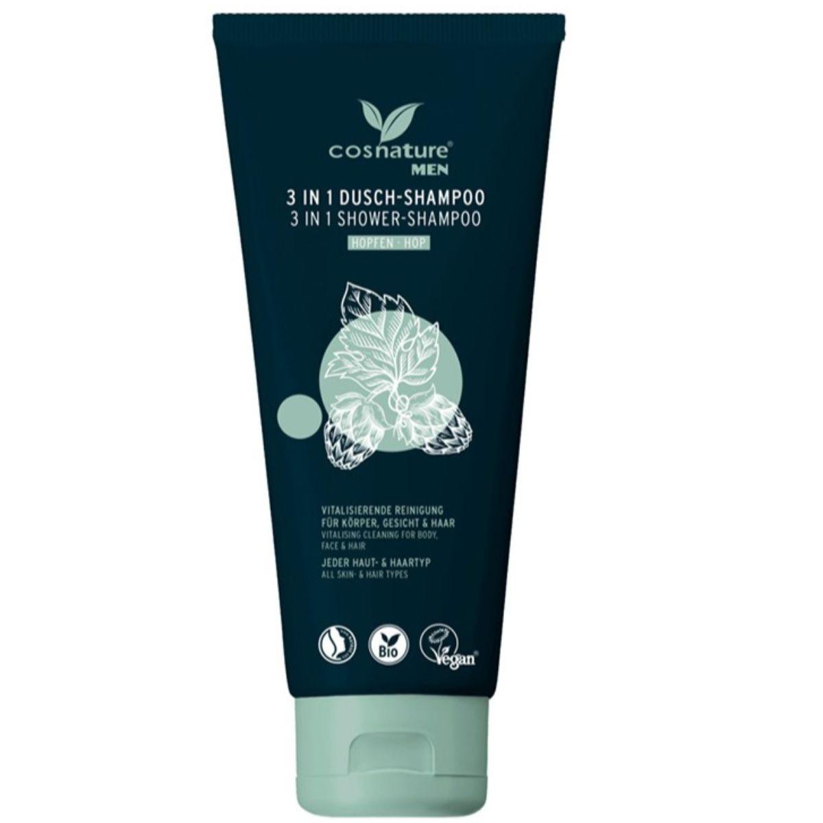 Żel pod prysznic i szampon 3 w 1 dla mężczyzn Cosnature 200 ml