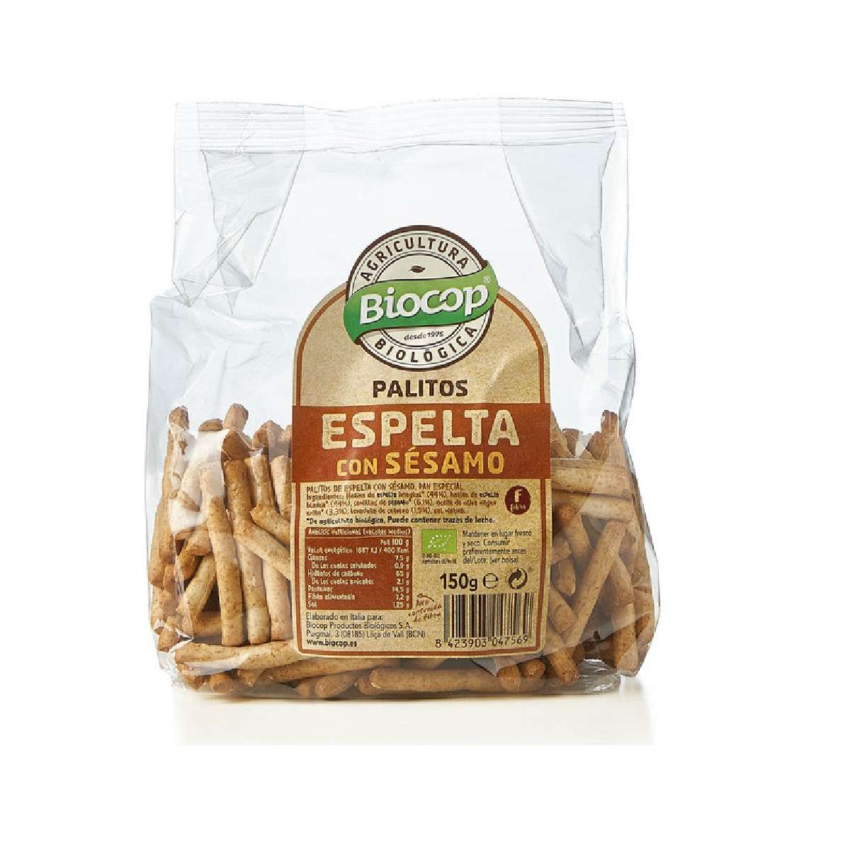 Biocop Spelt and Sesame Sticks 150 g