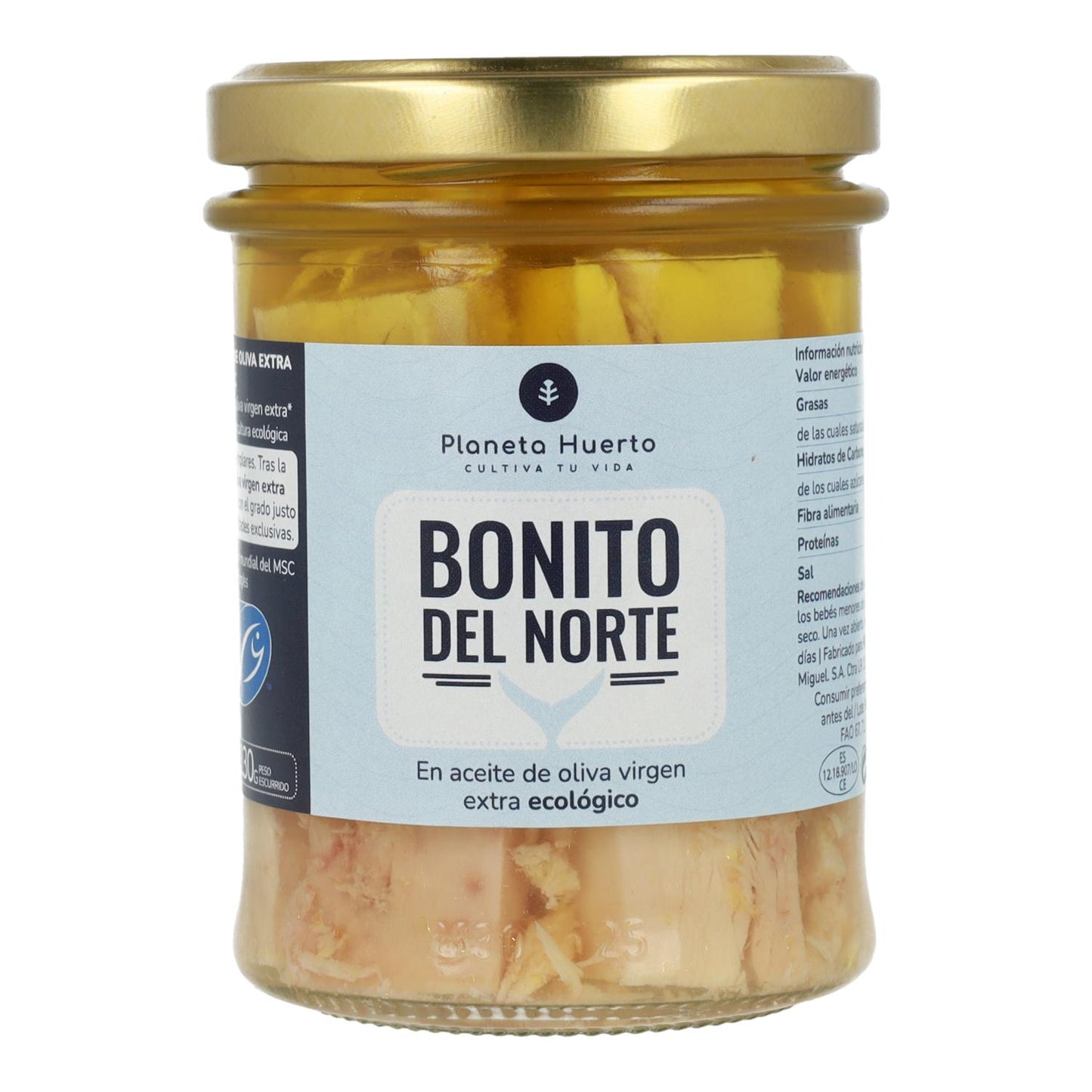 Thon blanc à l'huile d'olive ECO Planeta Huerto 200 g