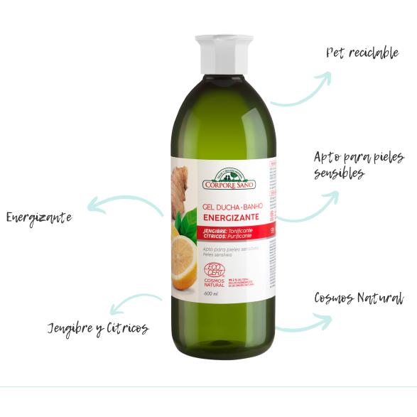 Energiespendendes Duschgel 600 ml Corpore