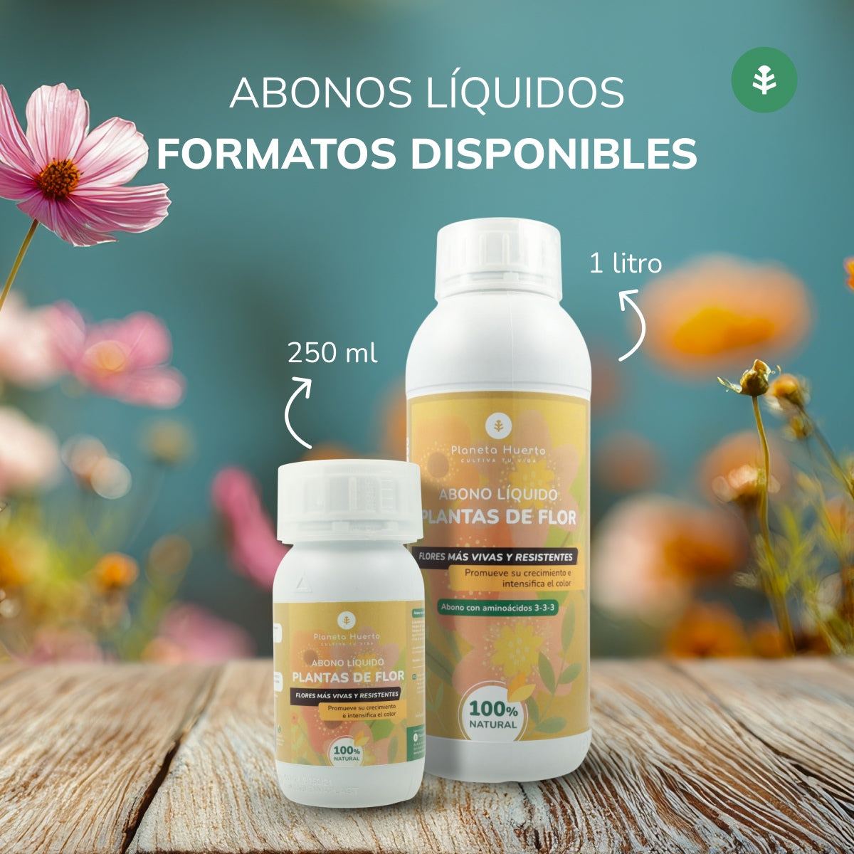 Engrais liquide pour plantes à fleurs Planeta Huerto 1 l