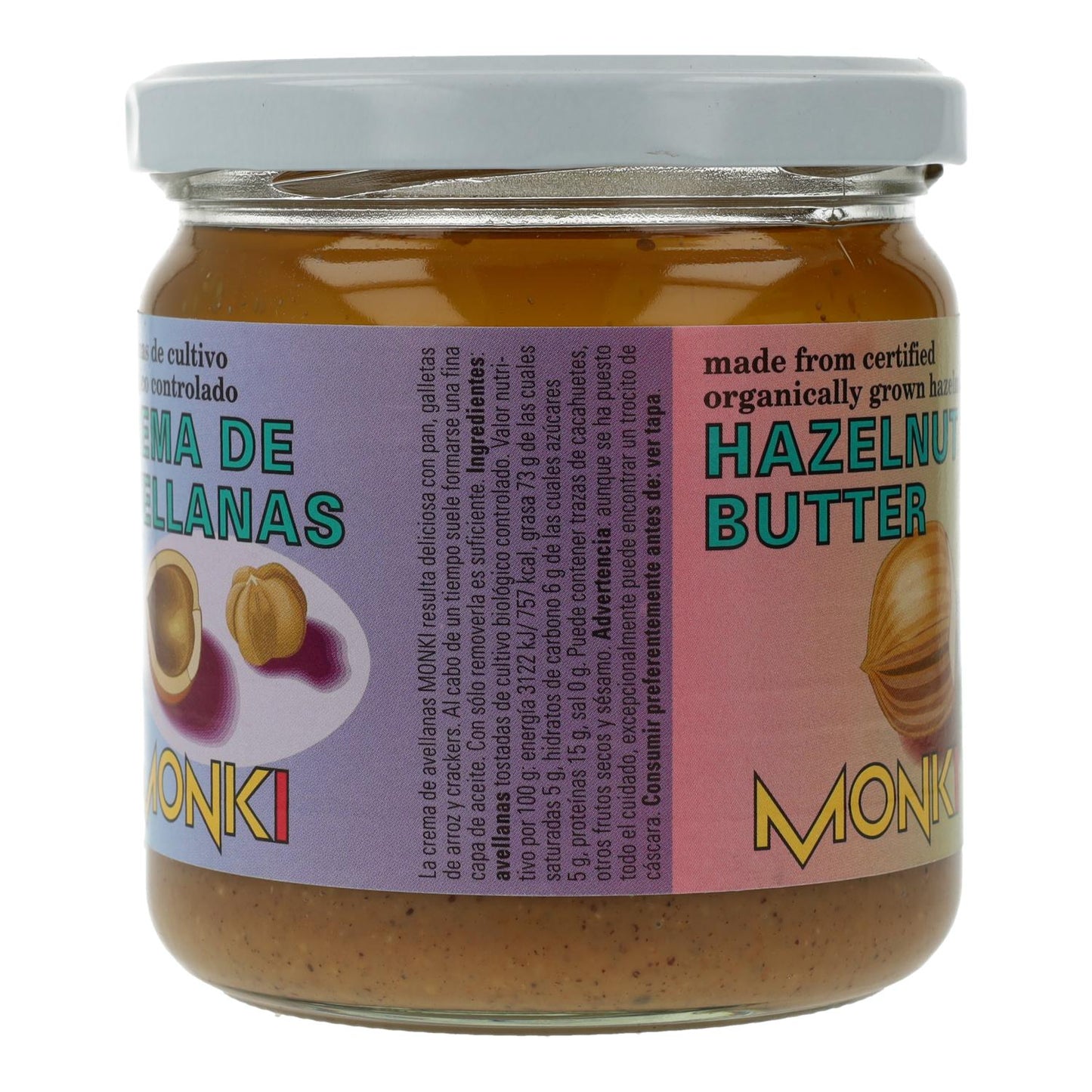 Crème de noisettes bio Monki 330 g