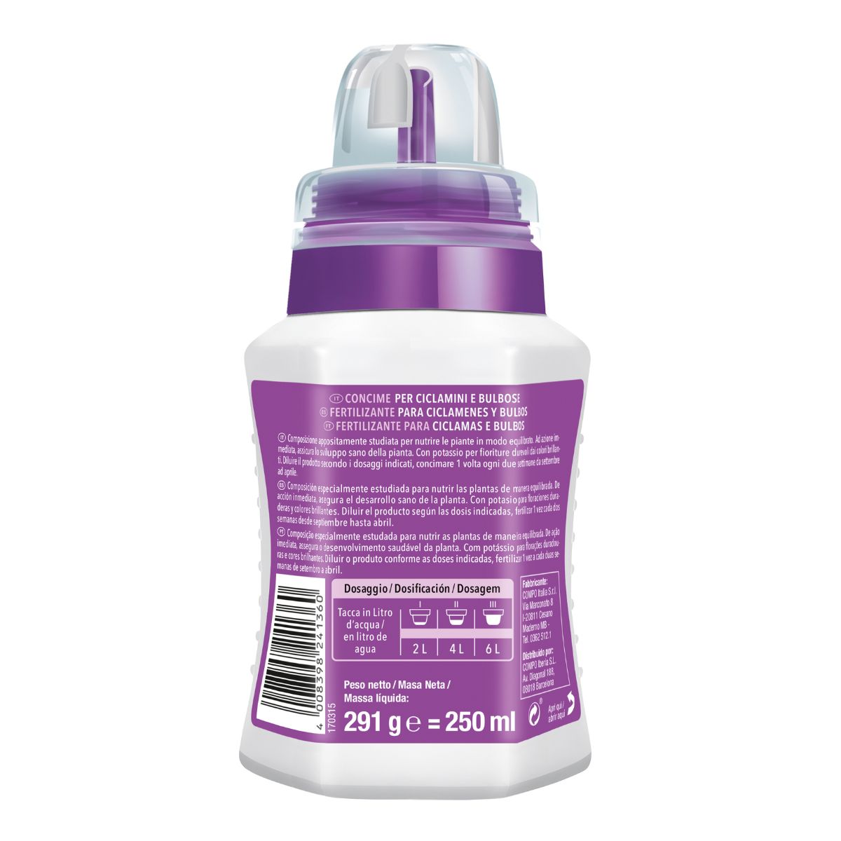 Compo Meststof Cyclamen en Bollen 250 ml
