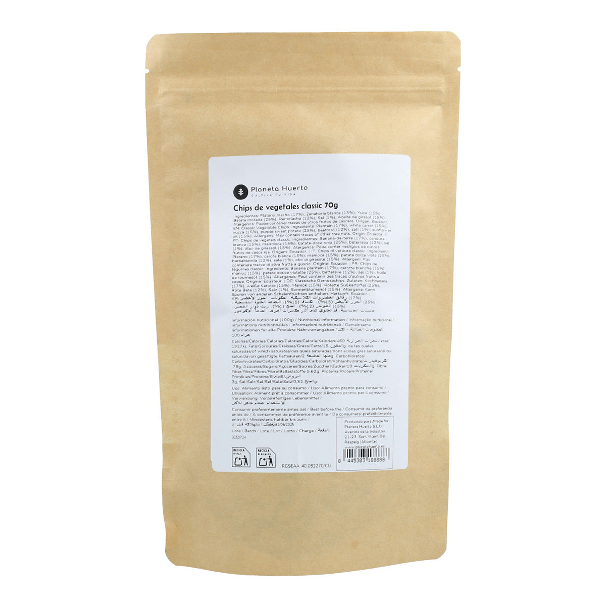Chipsy warzywne Planeta Huerto 70gr
