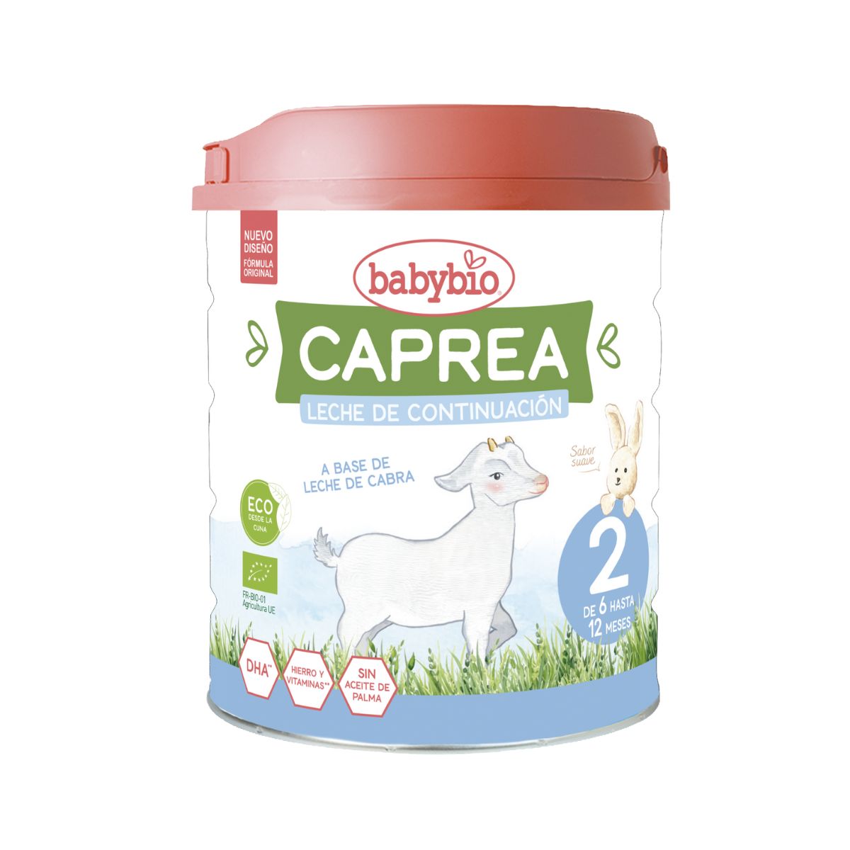Zestaw 2x mleko kozie Caprea 2 (6 do 12 miesięcy) ekologiczne 800 g. Babybio