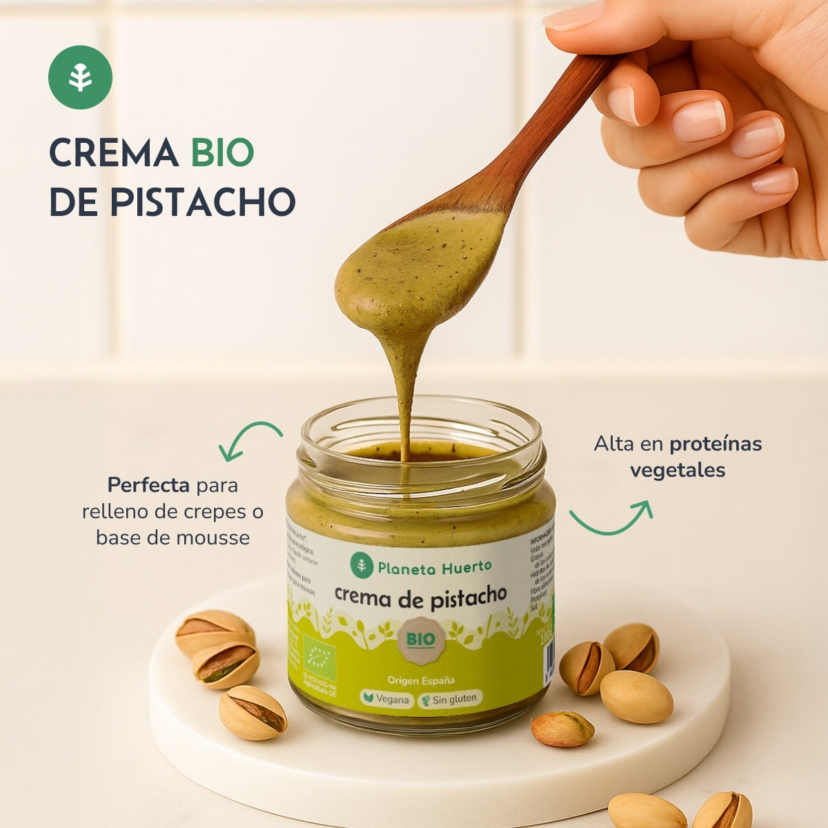 2er-Pack Pistaziencreme 100 % BIO Planeta Huerto 100 g