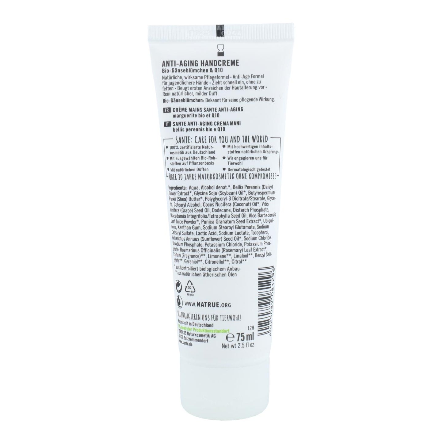 Anti-aging handcrème tegen vlekjes Sante 75 ml