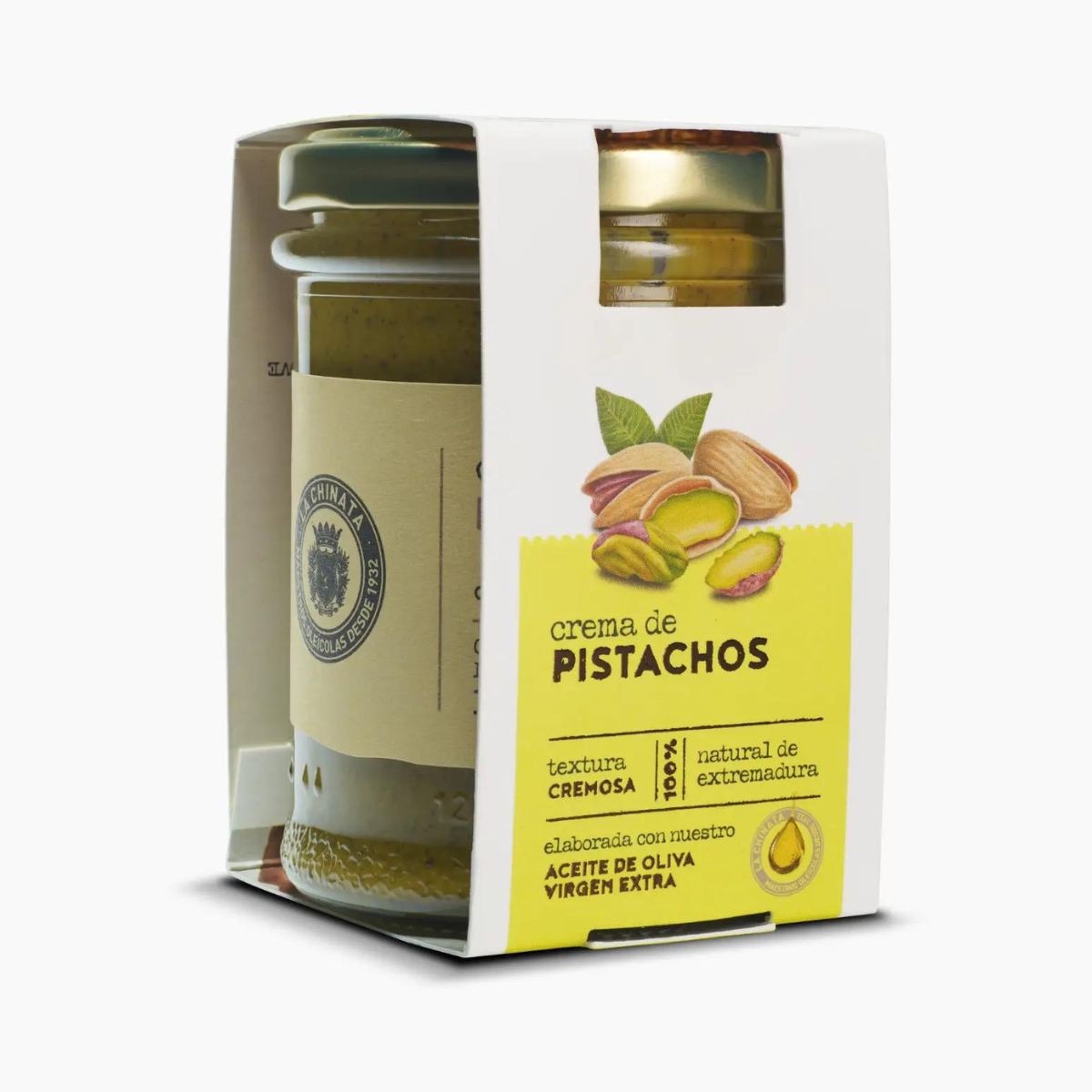 Crème de pistache à l'huile d'olive extra vierge 180g.