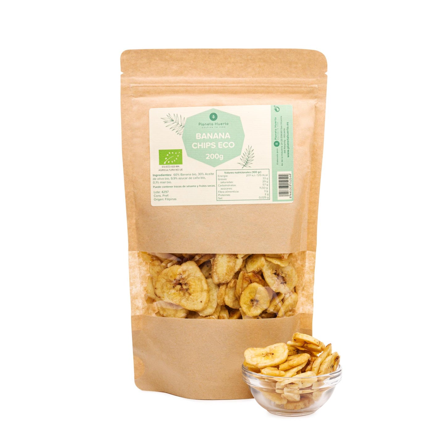 Copeaux de banane ECO Planeta Huerto 200 g