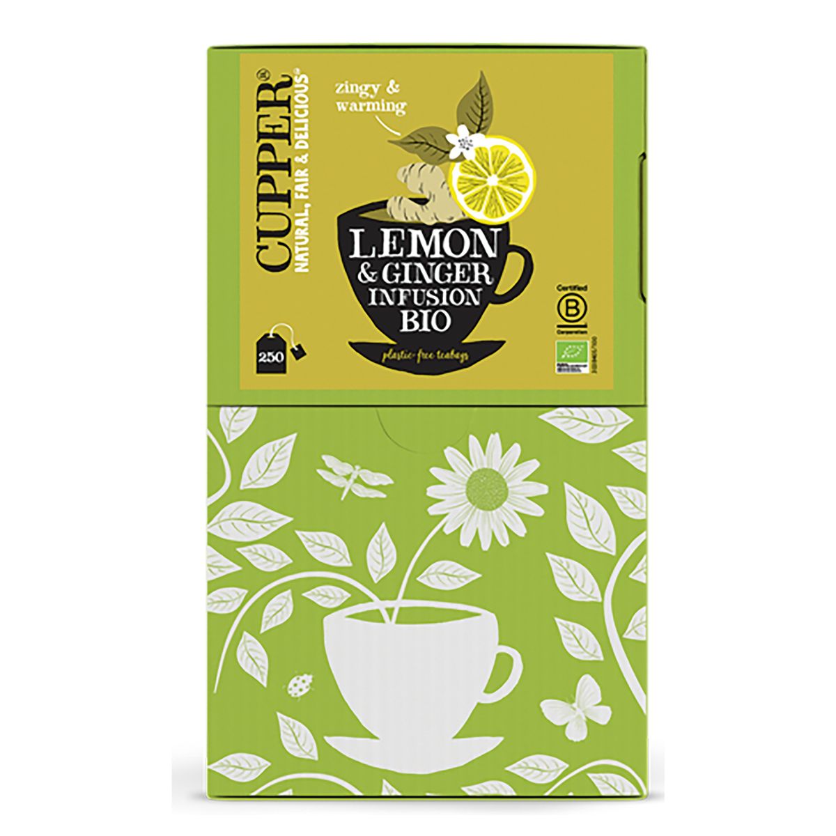 Cupper Organic Lemon and Ginger Infusion 250 bags