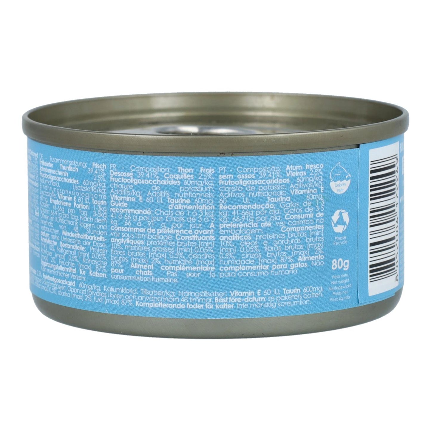Kit Cat Lata Toppers - Thon & Coquille Saint-Jacques 80 g Nourriture humide pour chats en gelée