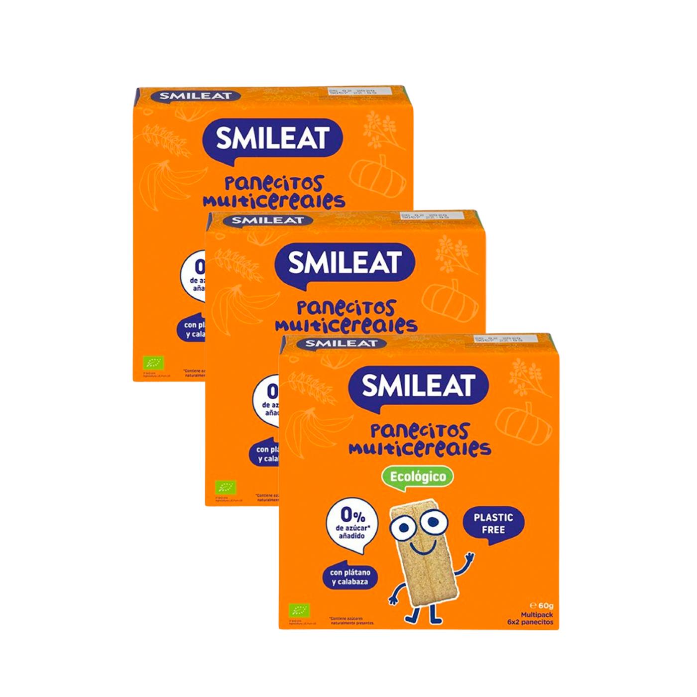 PROMO 3x Petits pains multigrains Smileat, 60 g