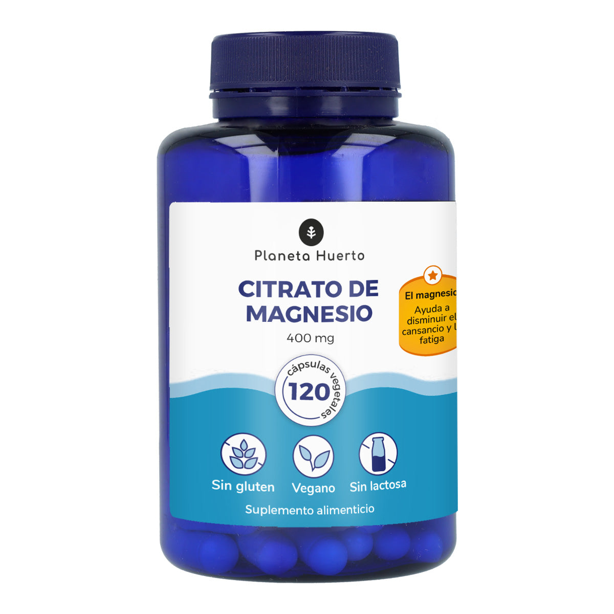 Magnesio Citrato Planeta Huerto 120 Cap.