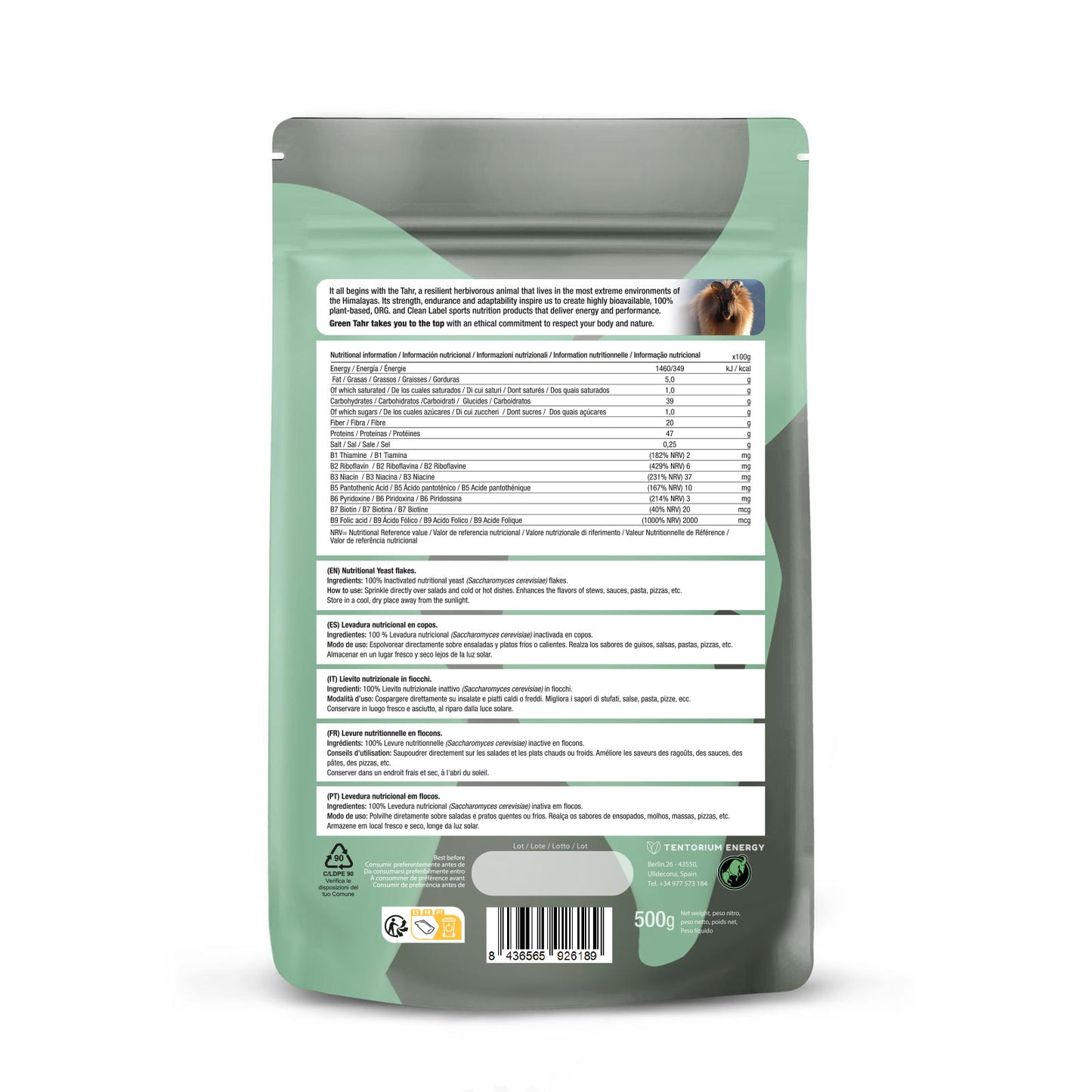 Nährhefeflocken: (500 g) XXL-Packung