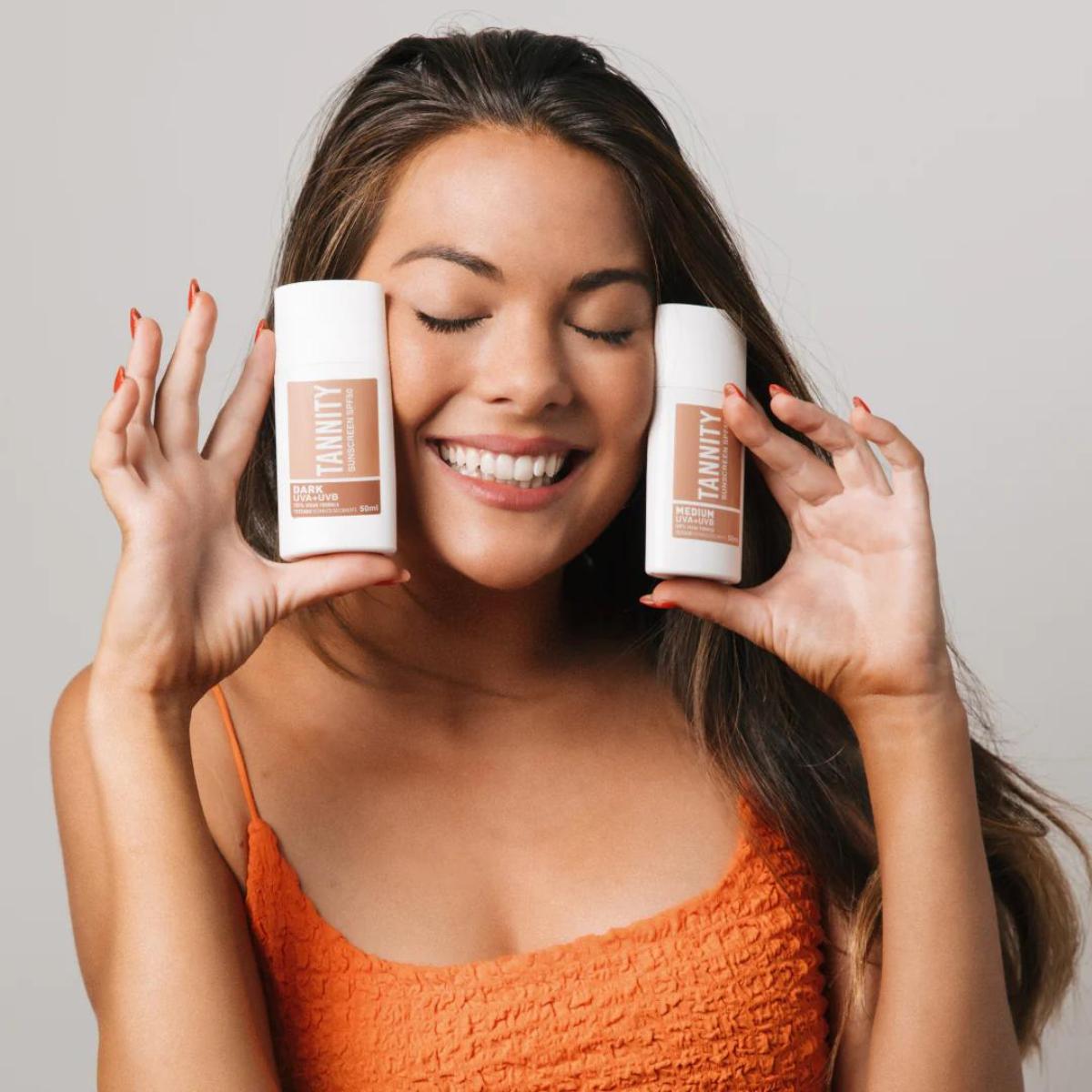 Crema solare colorata SPF50 - Dark, Tannity 50 ml