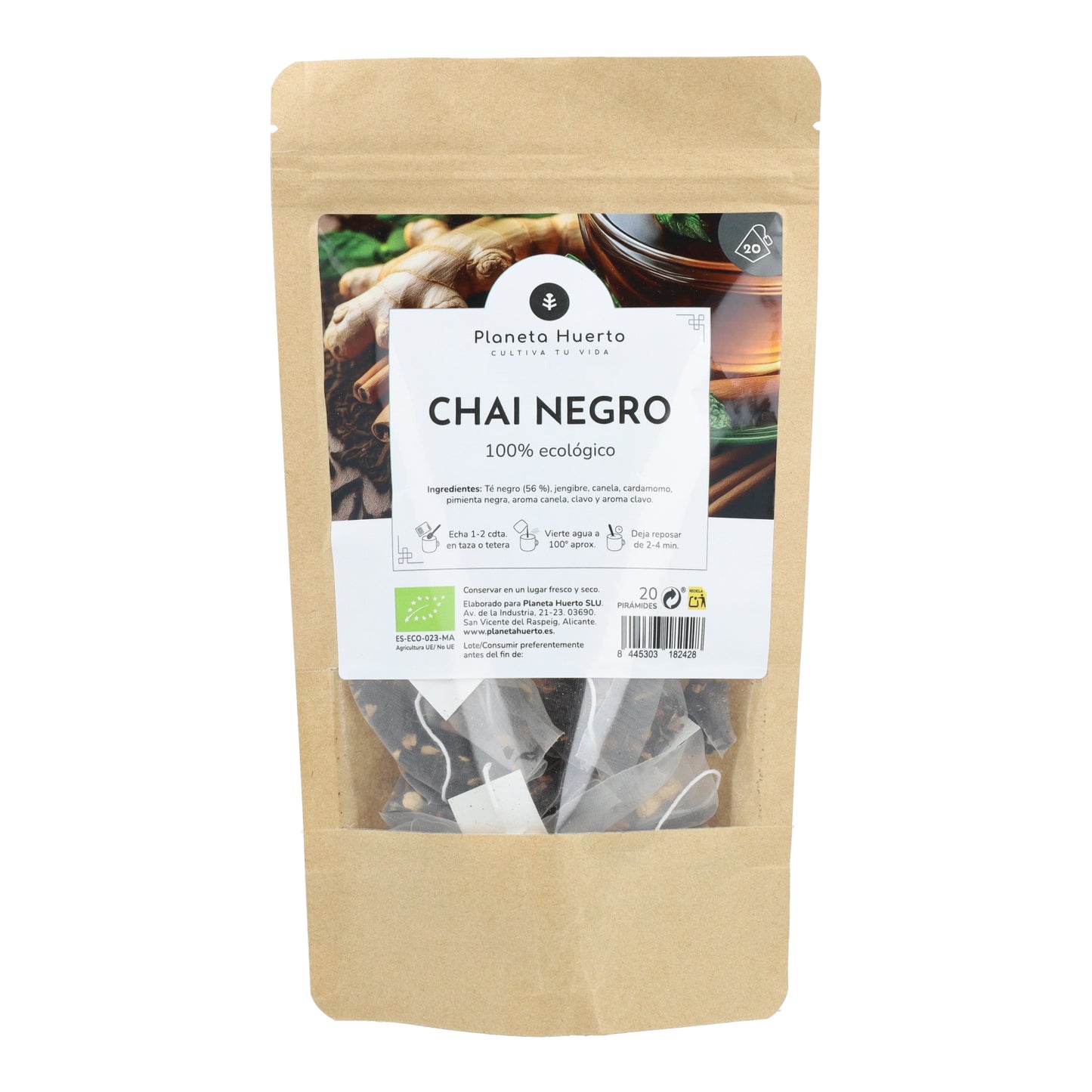 Black Tea Chai tea ECO Planet Orchard 20 pyramids