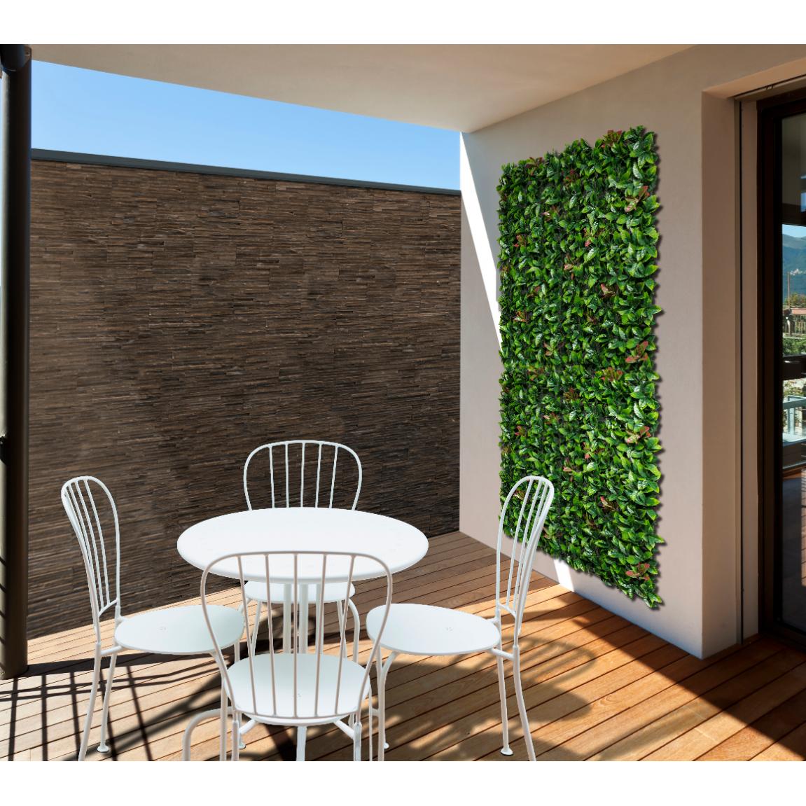 Syntetyczny ogród wertykalny Lauro rojo Nortene 1x1 m