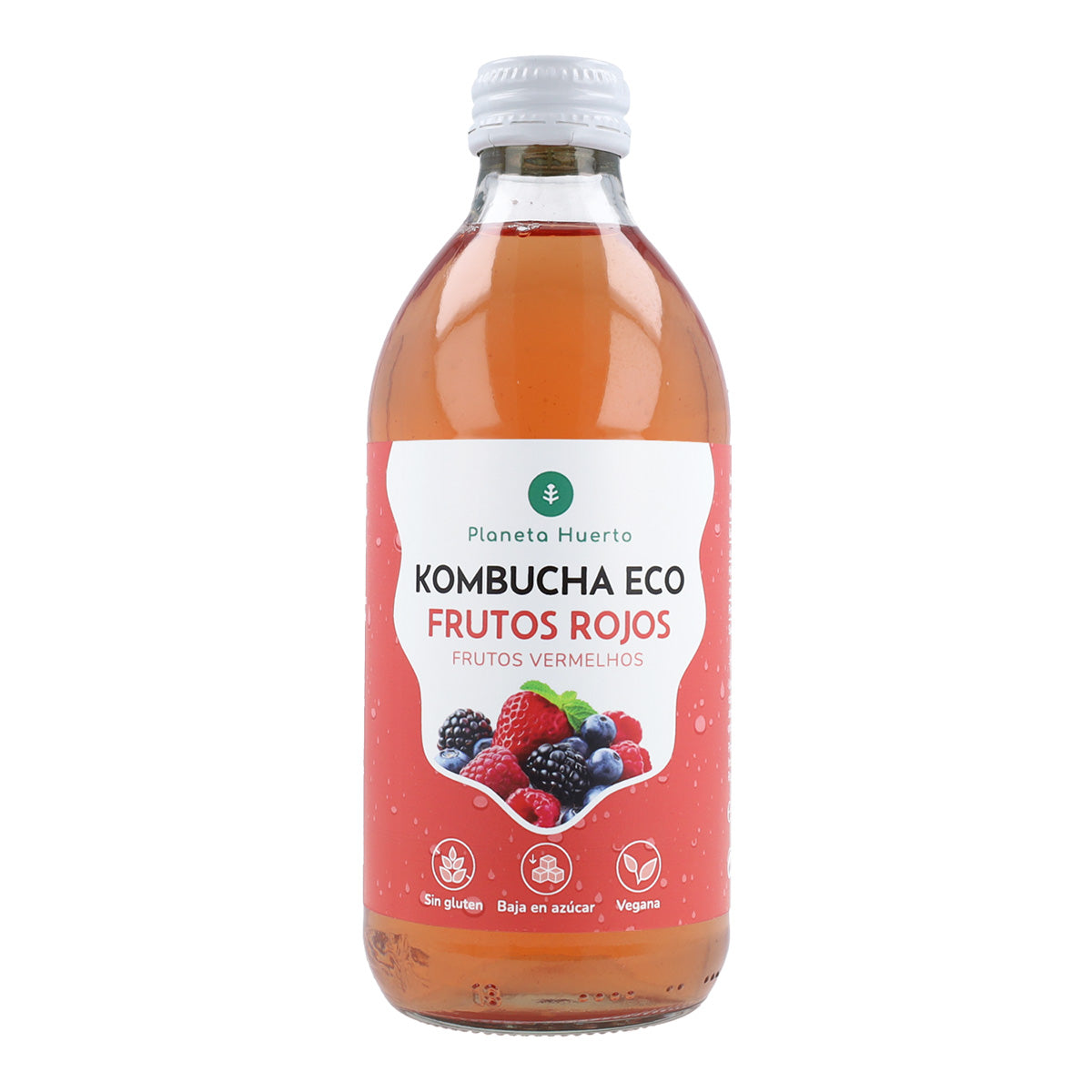 Packung 6x Kombucha ECO Rote Früchte Planet Orchard 330 ml