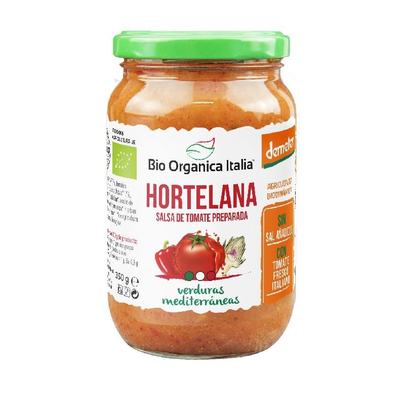 Hortelana tomatsås med medelhavsgrönsaker Bio Demeter Organica Italia 325 ml
