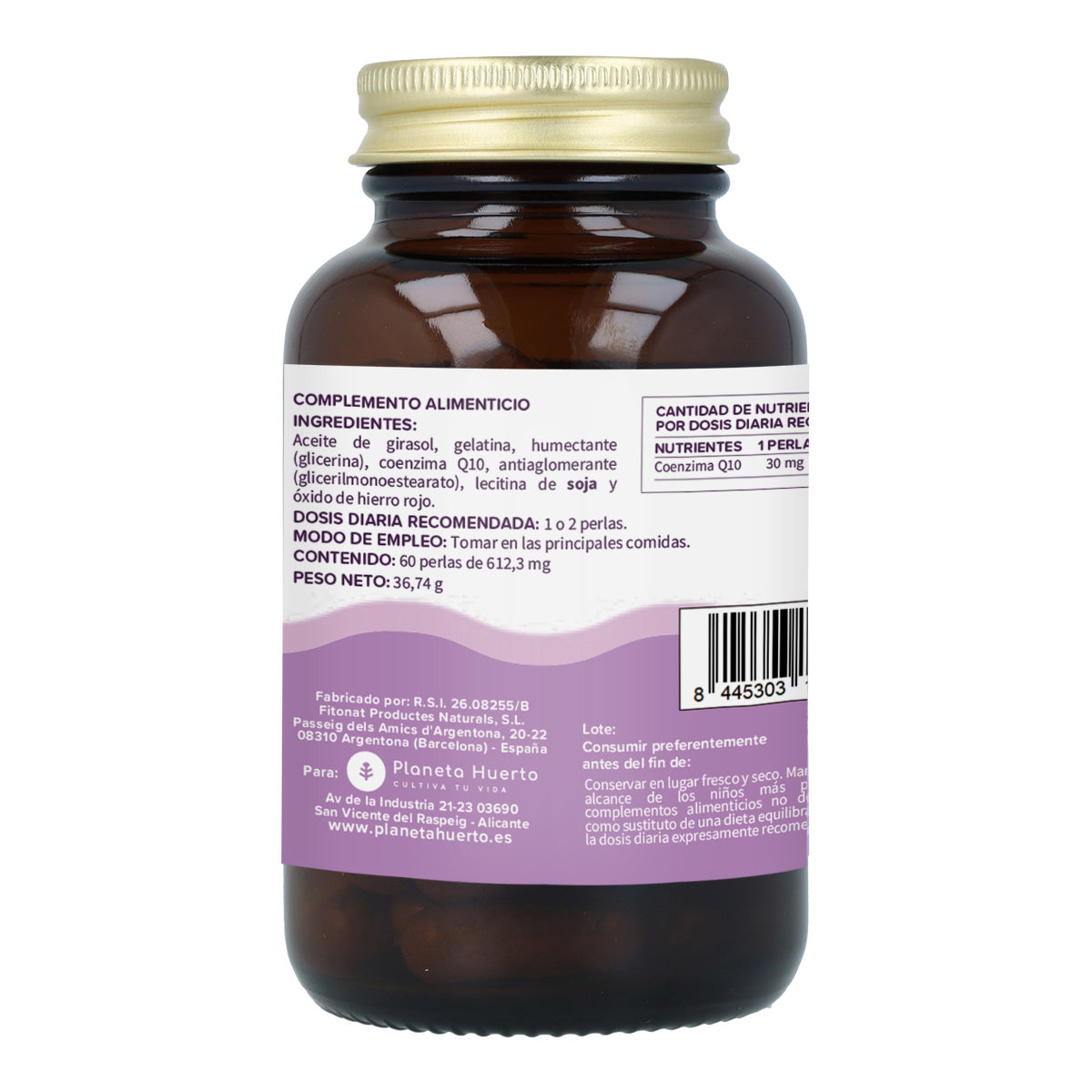 Coenzym Q10 30 mg Planeta Huerto 60 pärlor