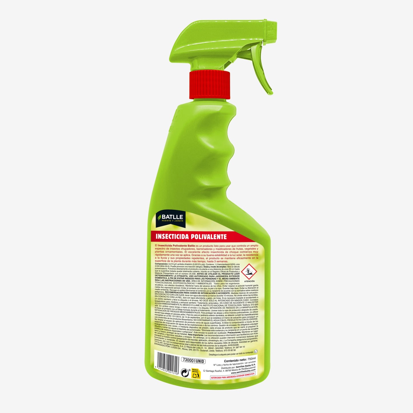 Insetticida multiuso pronto all'uso 750 ml Batlle