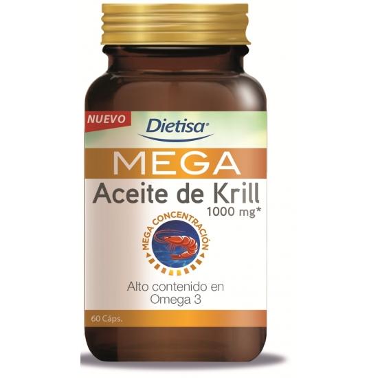 Mega Krillolie 60 capsules 100 mg Dietisa