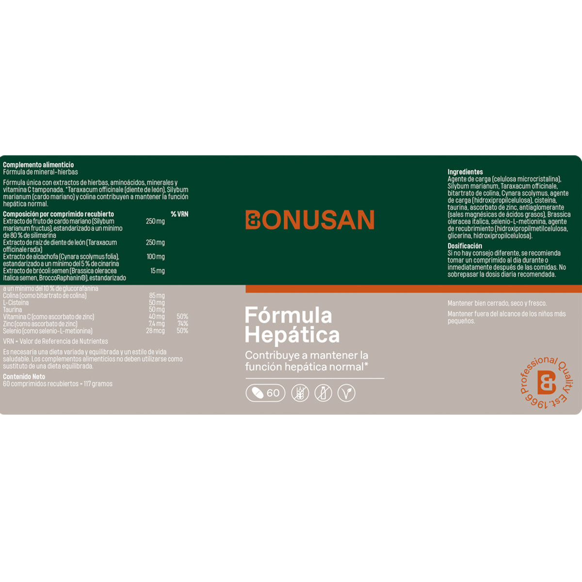 Bonusan Liver Formula 60 tablets