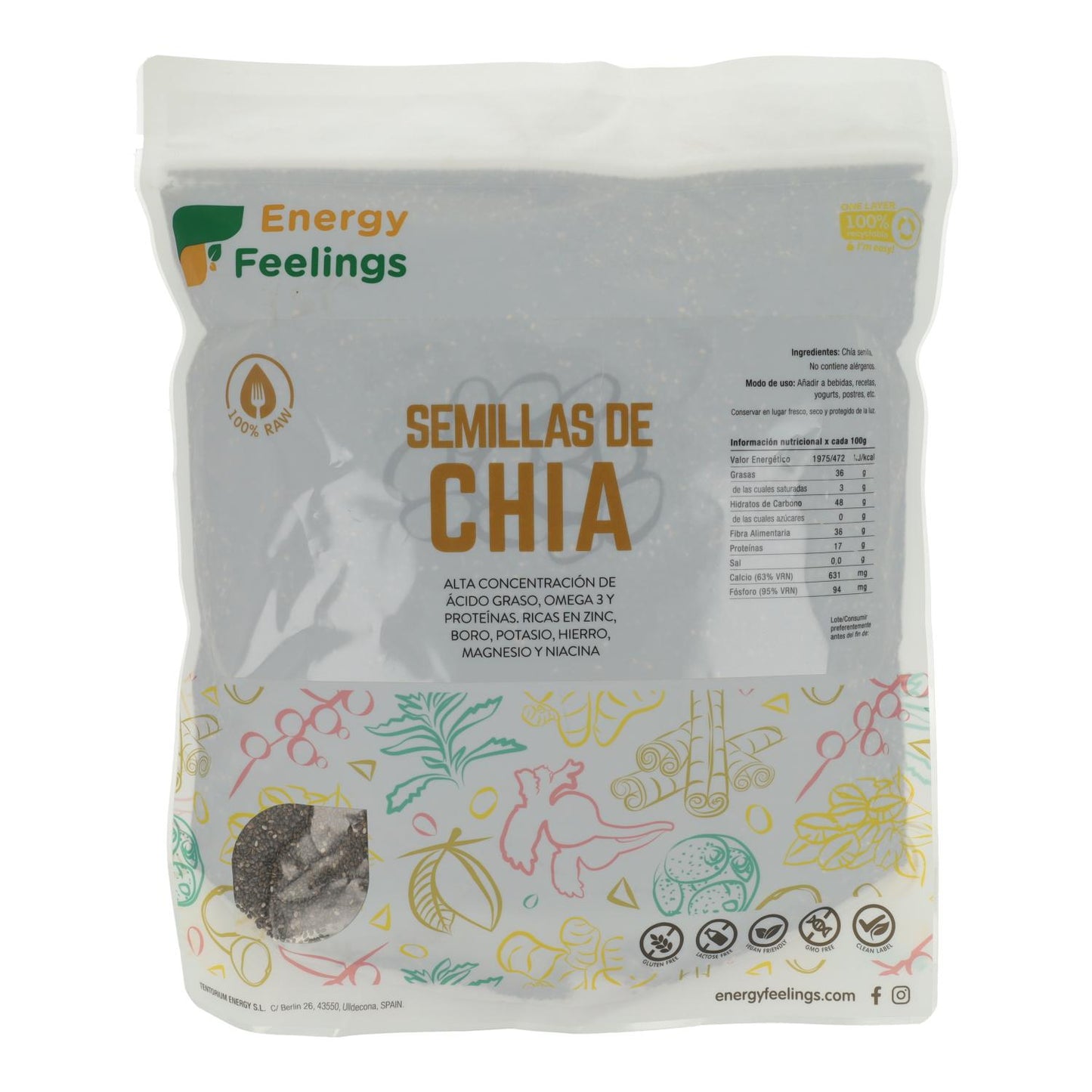 CHIA seeds: (1 kg) XXL Pack
