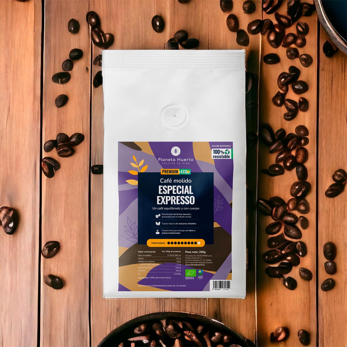 Café moulu Eco special Expresso Planeta Huerto 250 g