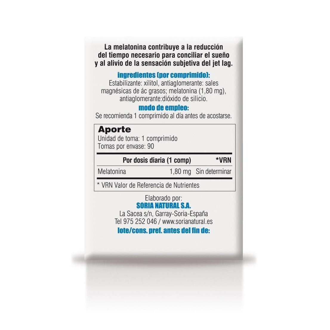 Melatonina Travel Vit&MIn 31 Soria natural 90 tabletek