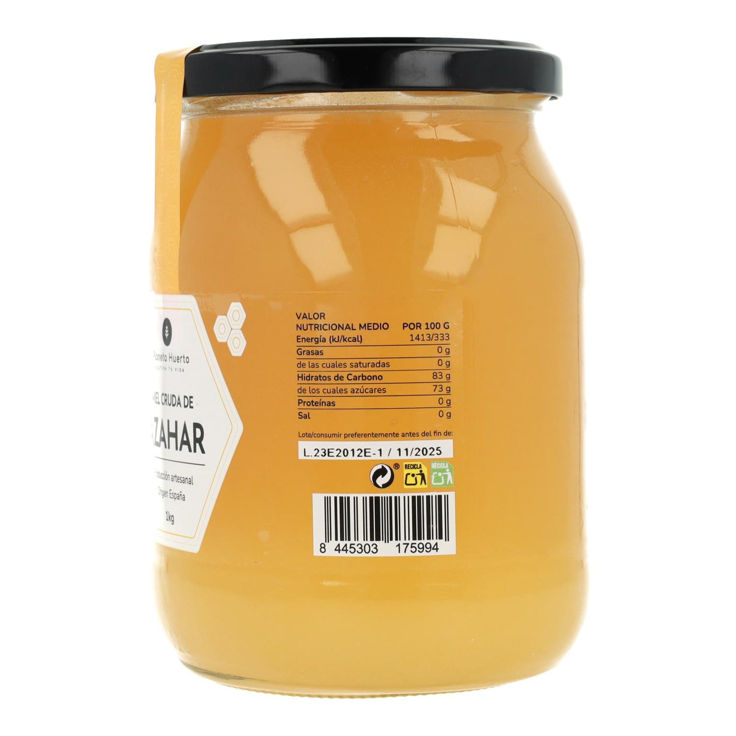 Raw Orange Blossom Honey Planeta Huerto 1 Kg