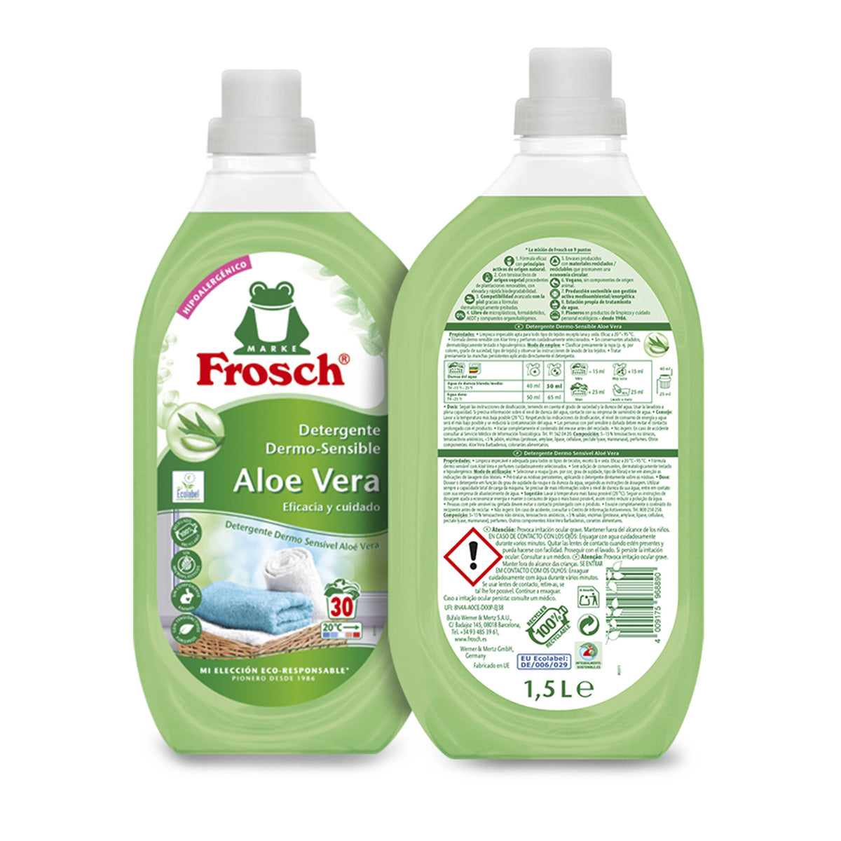 Detergente aloe vera, Frosch, 1500 ml