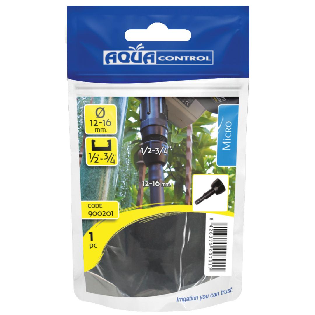 Aqua Control schroefadapter 3/4" x 16 mm