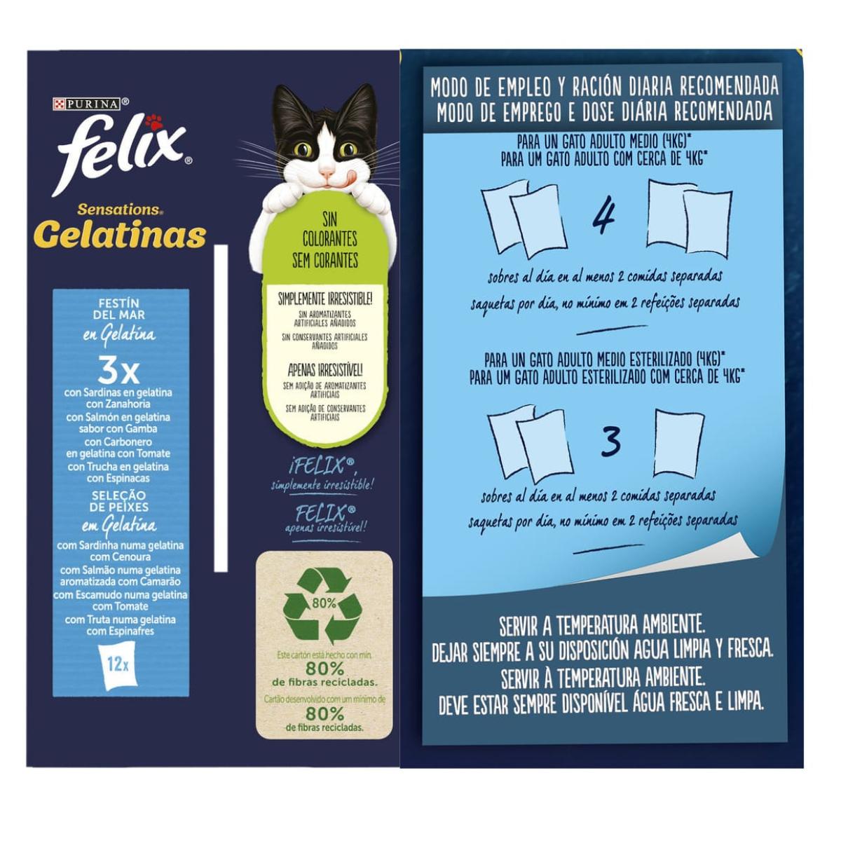 FELIX Sensations Festmahl aus dem Meer Gelees Multipack 12 x 85 g