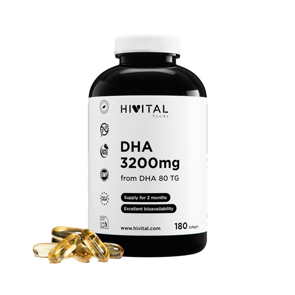 DHA 3200 mg Hivital 180 capsule