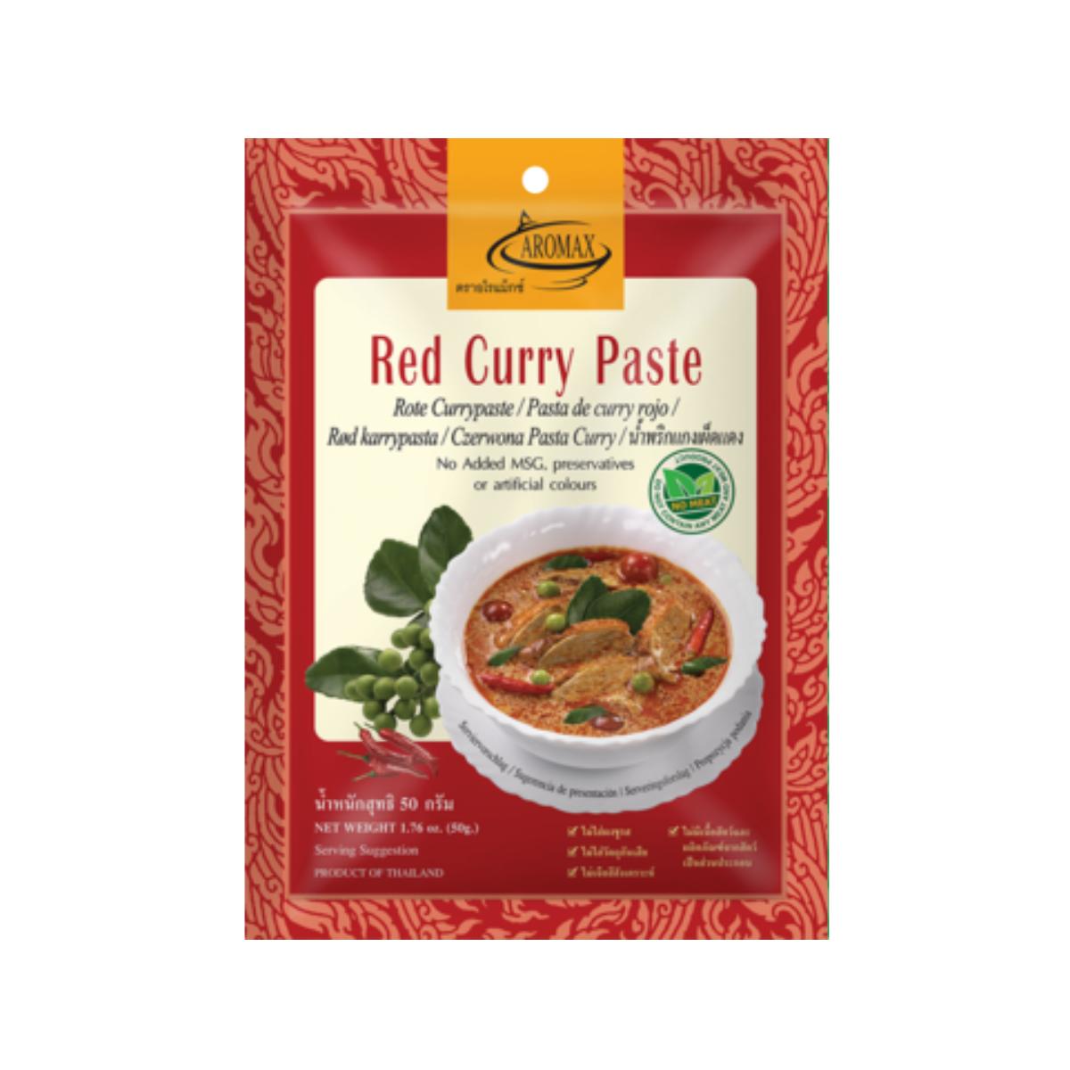 Pâte de curry rouge Aromax 50 g