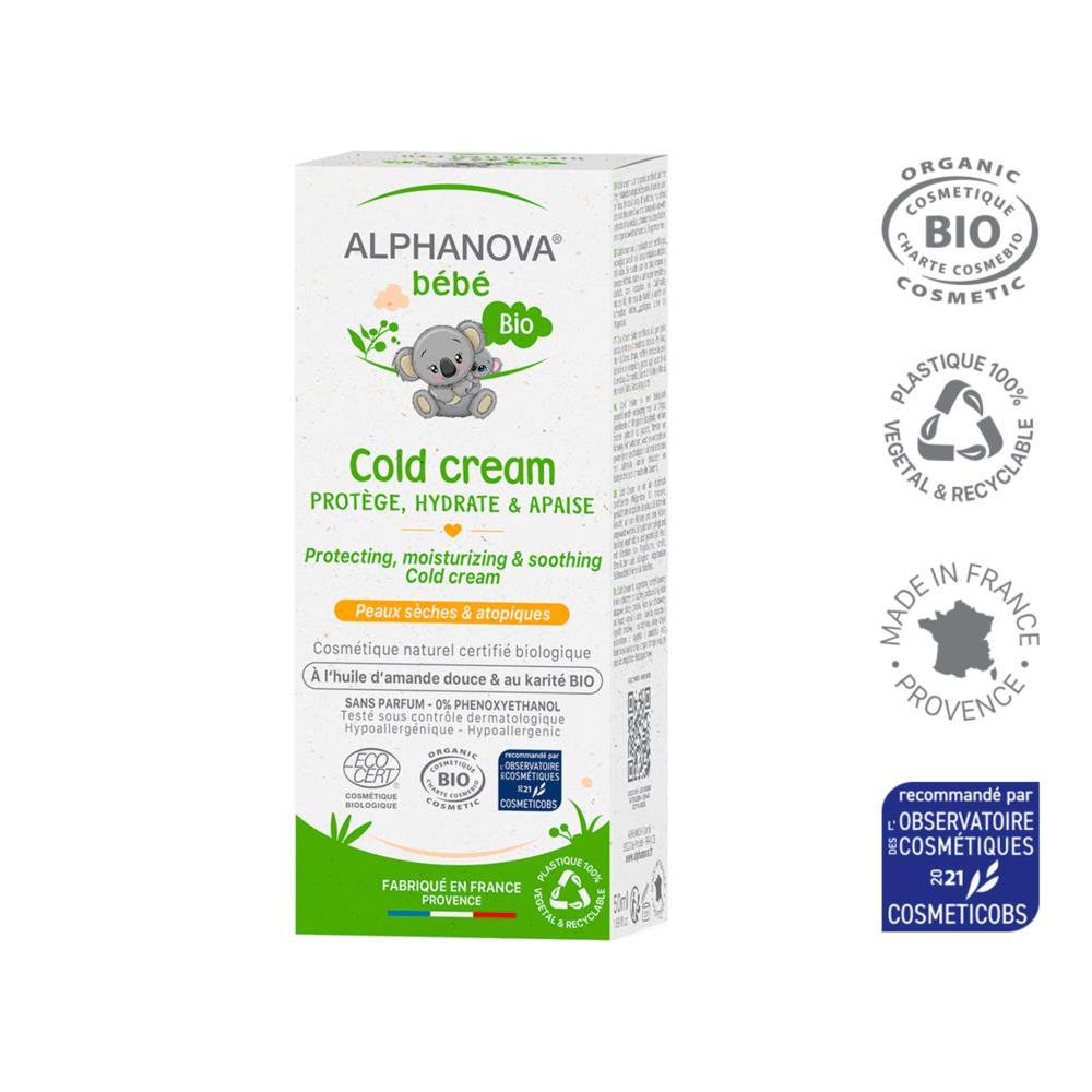 Ekologisk lugnande kräm för barn Alphanova 50 g