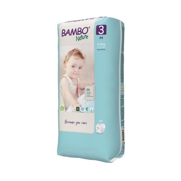 Bambo Nature T3 Midi Nappies (4-8 kg) 52 units