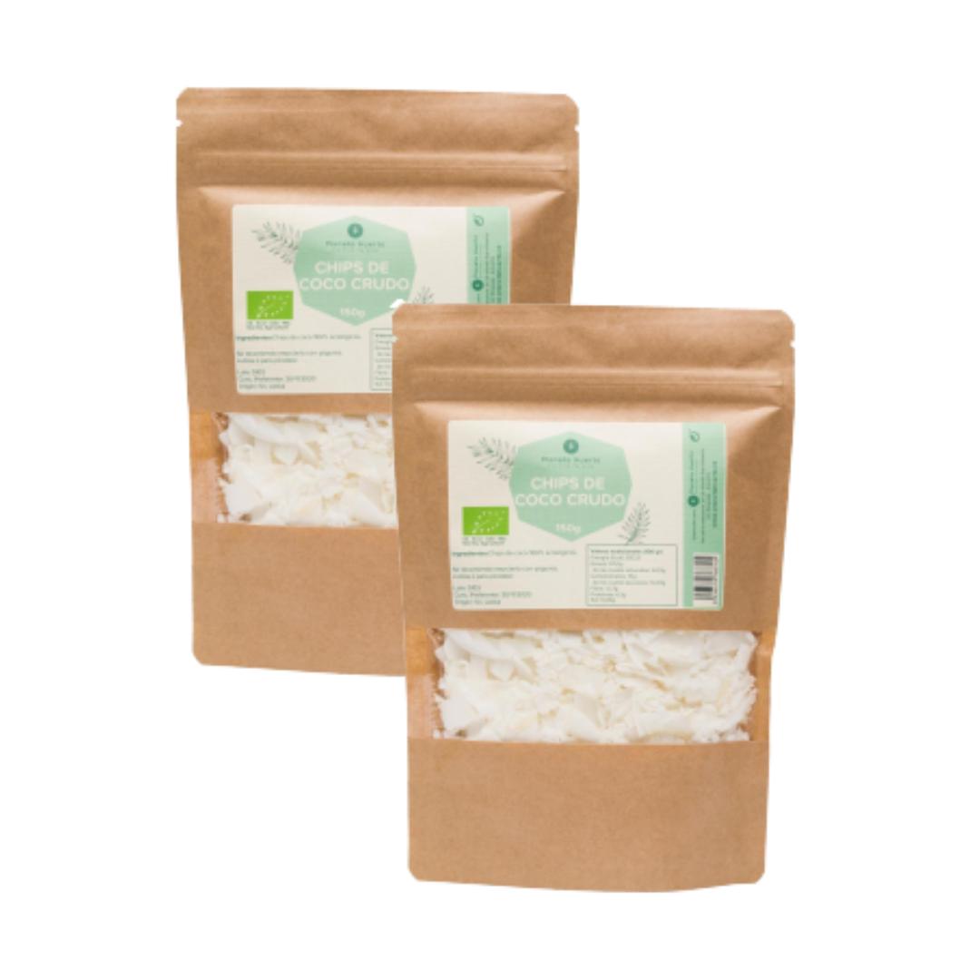 Paquet 2x chips de noix de coco sans sucre ECO Planeta Huerto 150 g