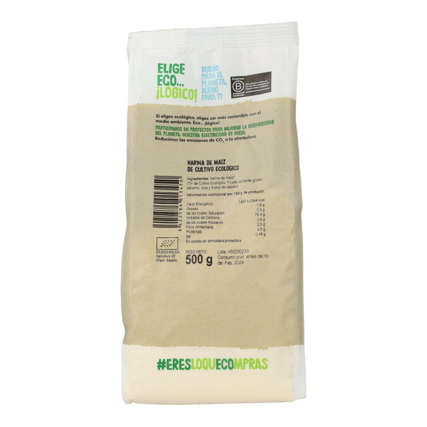 Biologische maïsmeel, 500 g Ecocesta