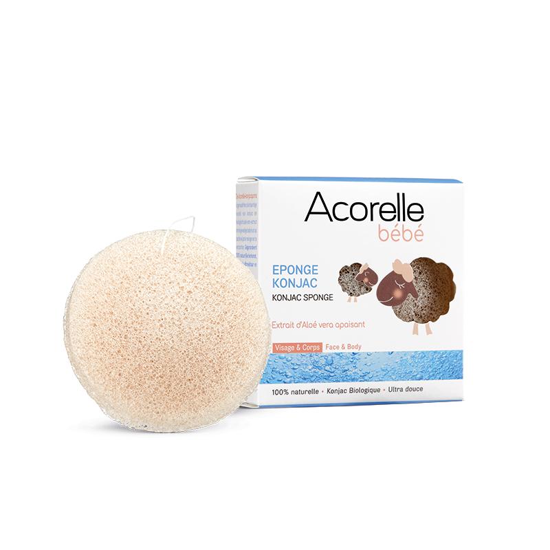 Gąbka Konjac dla niemowląt Acorelle, 100 g