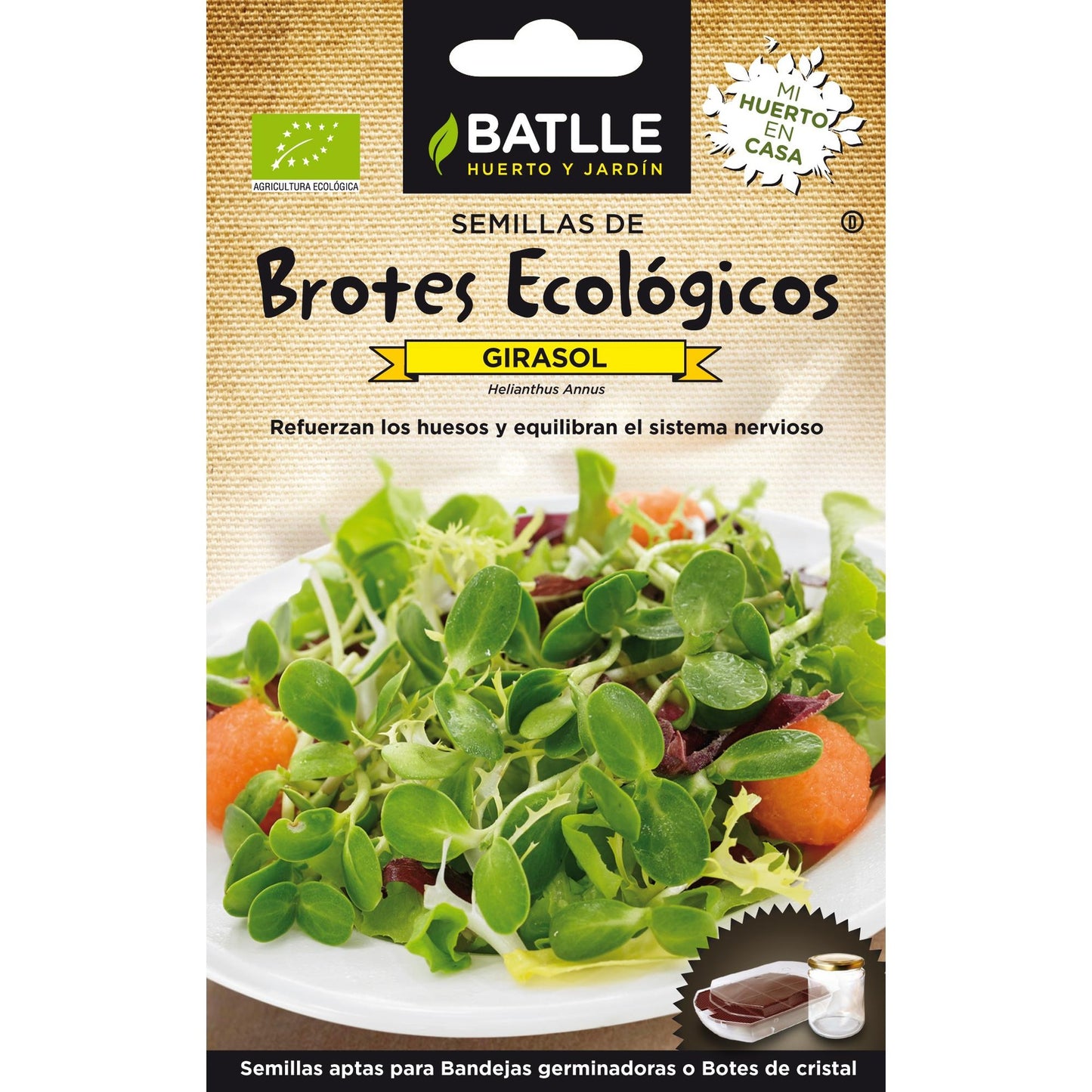 Biologische zonnebloempitten voor kiemgroenten Batlle